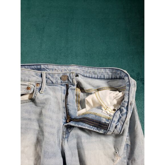 American Eagle Jeans Size 28x28 Mens Blue Pants Denim Stretch Athletic Straight - Picture 6 of 13